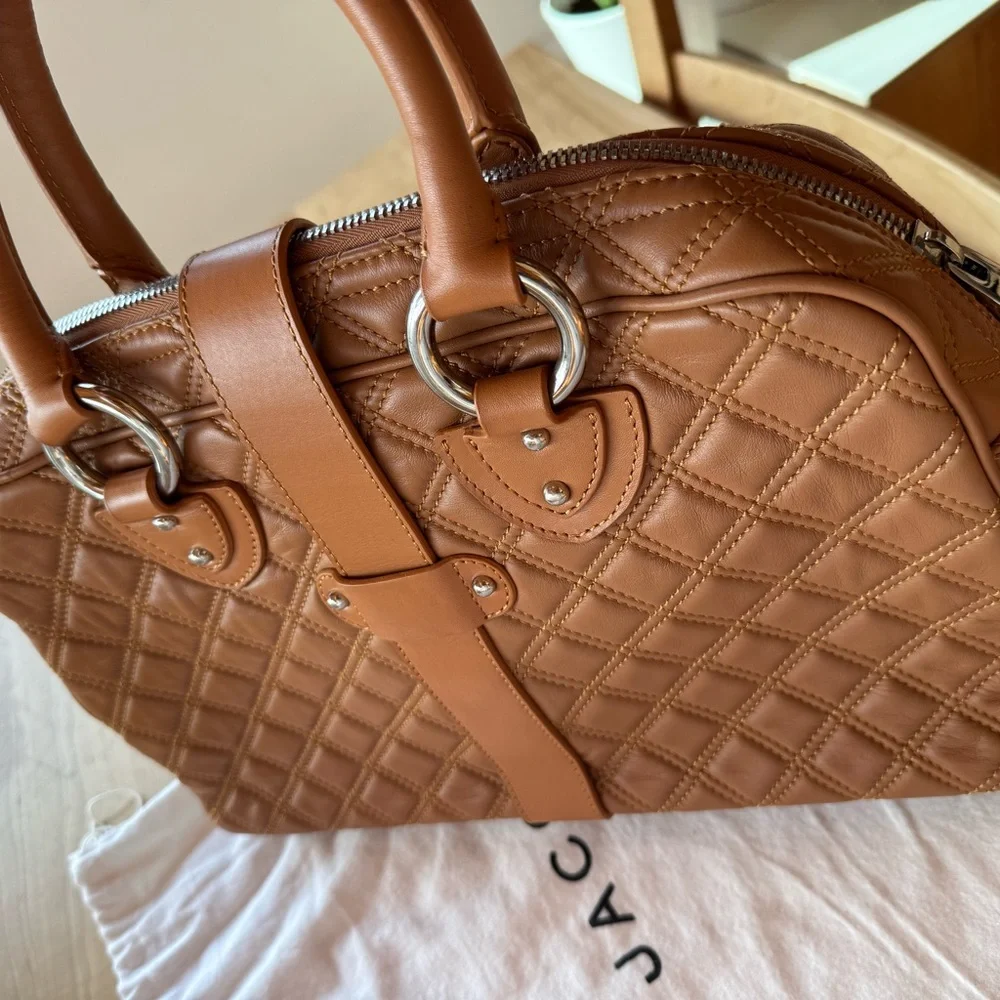 New unused Marc Jacobs Venetia Calf leather hand bag in Caramel - Picture 2 of 9